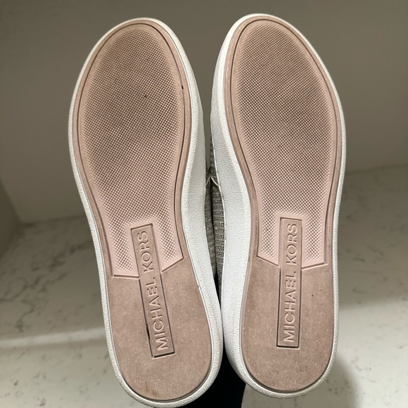 Michael Kors Keaton Glitter Chain Mesh Slip-On Sneaker - Picture 6 of 11